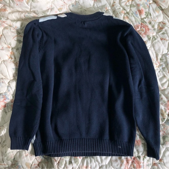 diamond checkered baggy levi cardigan - Picture 2 of 3